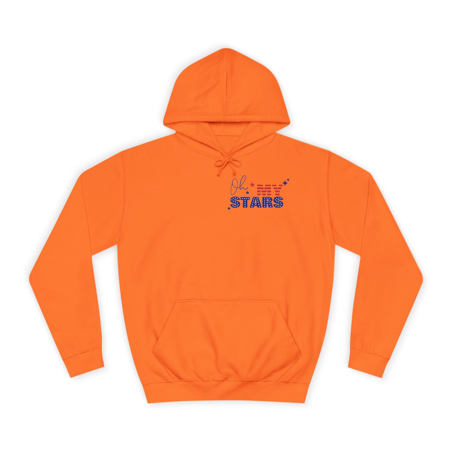 Butterfly Flag Hoodie — American Stars & Floral Back Graphic