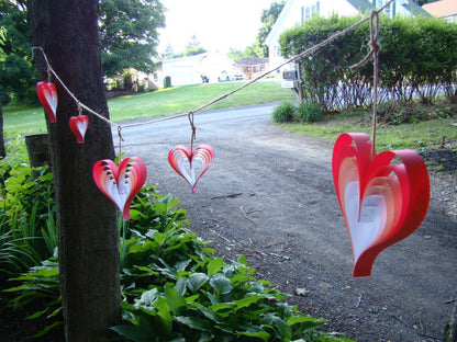Paper Heart Garland – Red Ombré