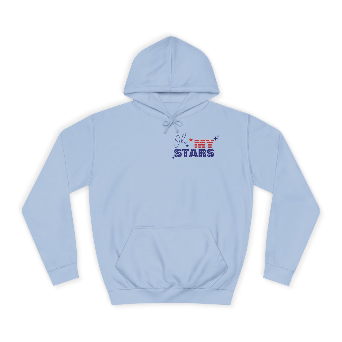 Butterfly Flag Hoodie — American Stars & Floral Back Graphic