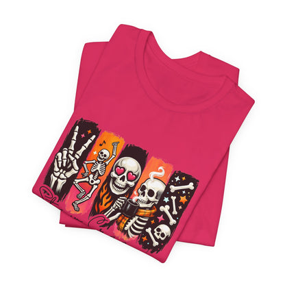 Stay Creepy Skull Quartet Tee | Halloween Skeleton Graphic