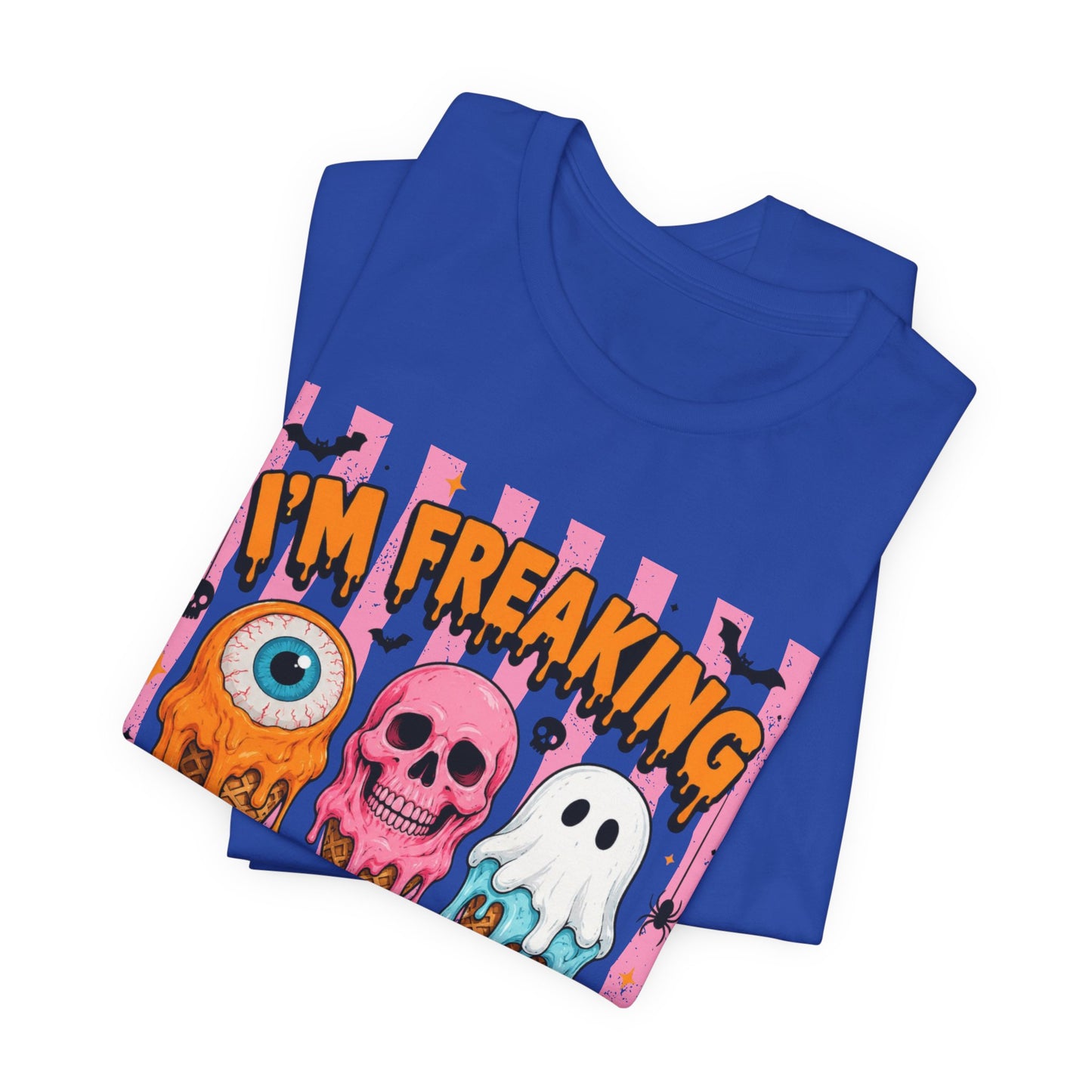 I'm Freaking Melting ice cream skull ghost T-Shirt | spooky summer graphic tee
