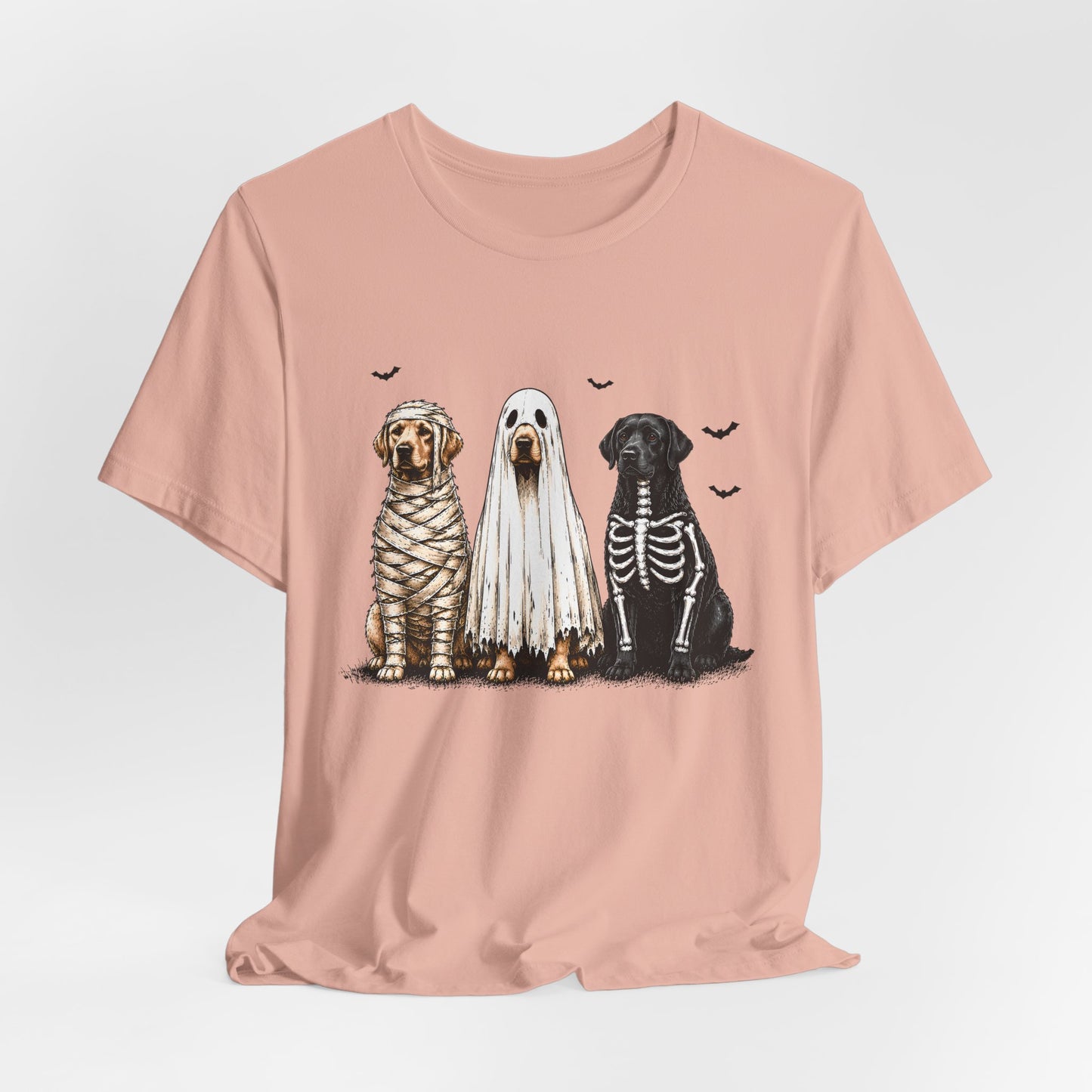 Dogs in Halloween Costumes Tee | Ghost, Mummy, Skeleton Dog Shirt