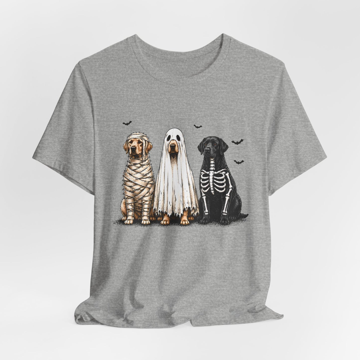 Dogs in Halloween Costumes Tee | Ghost, Mummy, Skeleton Dog Shirt