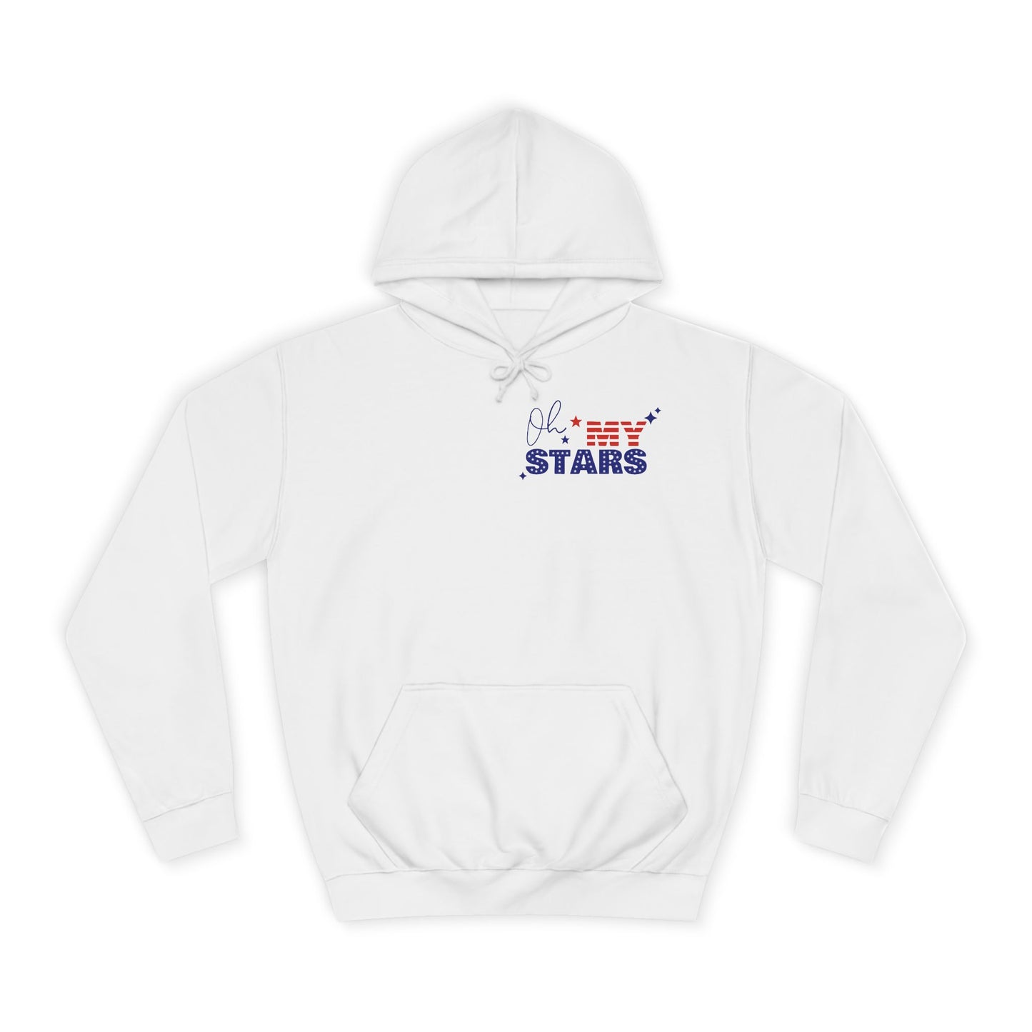 Butterfly Flag Hoodie — American Stars & Floral Back Graphic
