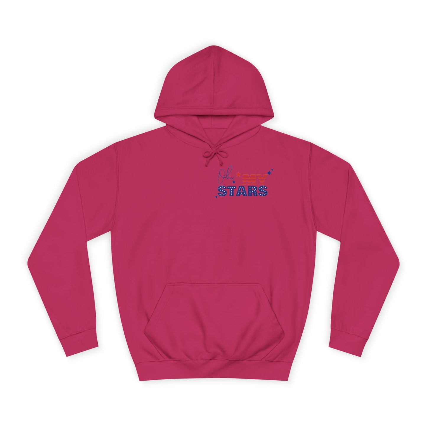 Butterfly Flag Hoodie — American Stars & Floral Back Graphic