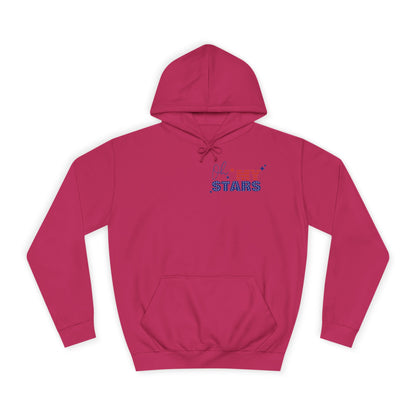 Butterfly Flag Hoodie — American Stars & Floral Back Graphic
