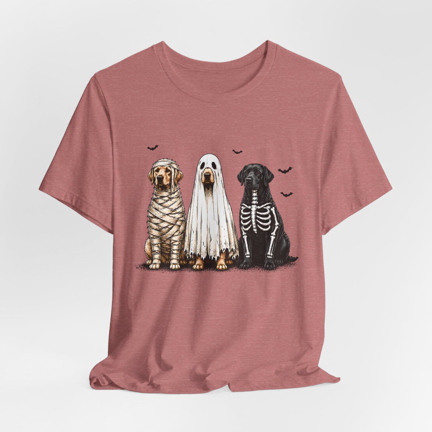 Dogs in Halloween Costumes Tee | Ghost, Mummy, Skeleton Dog Shirt