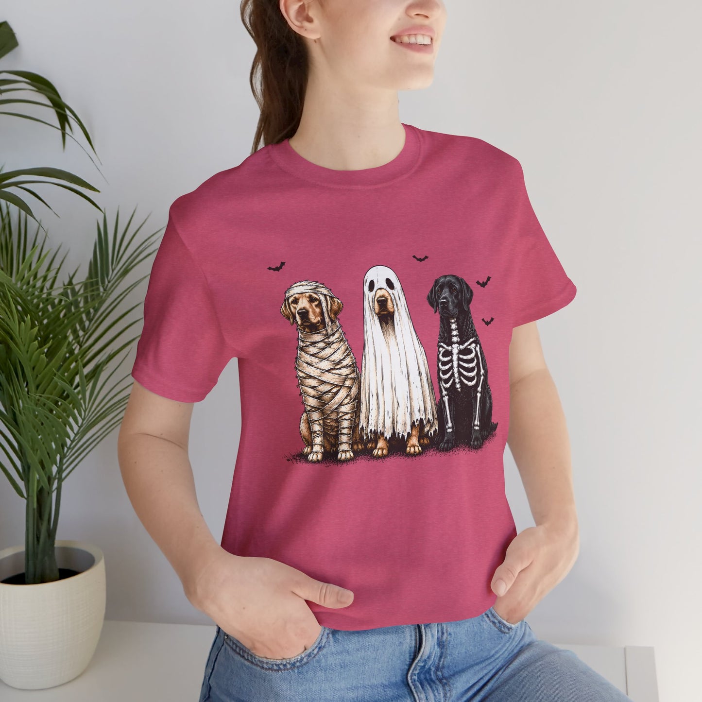 Dogs in Halloween Costumes Tee | Ghost, Mummy, Skeleton Dog Shirt