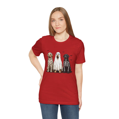 Dogs in Halloween Costumes Tee | Ghost, Mummy, Skeleton Dog Shirt
