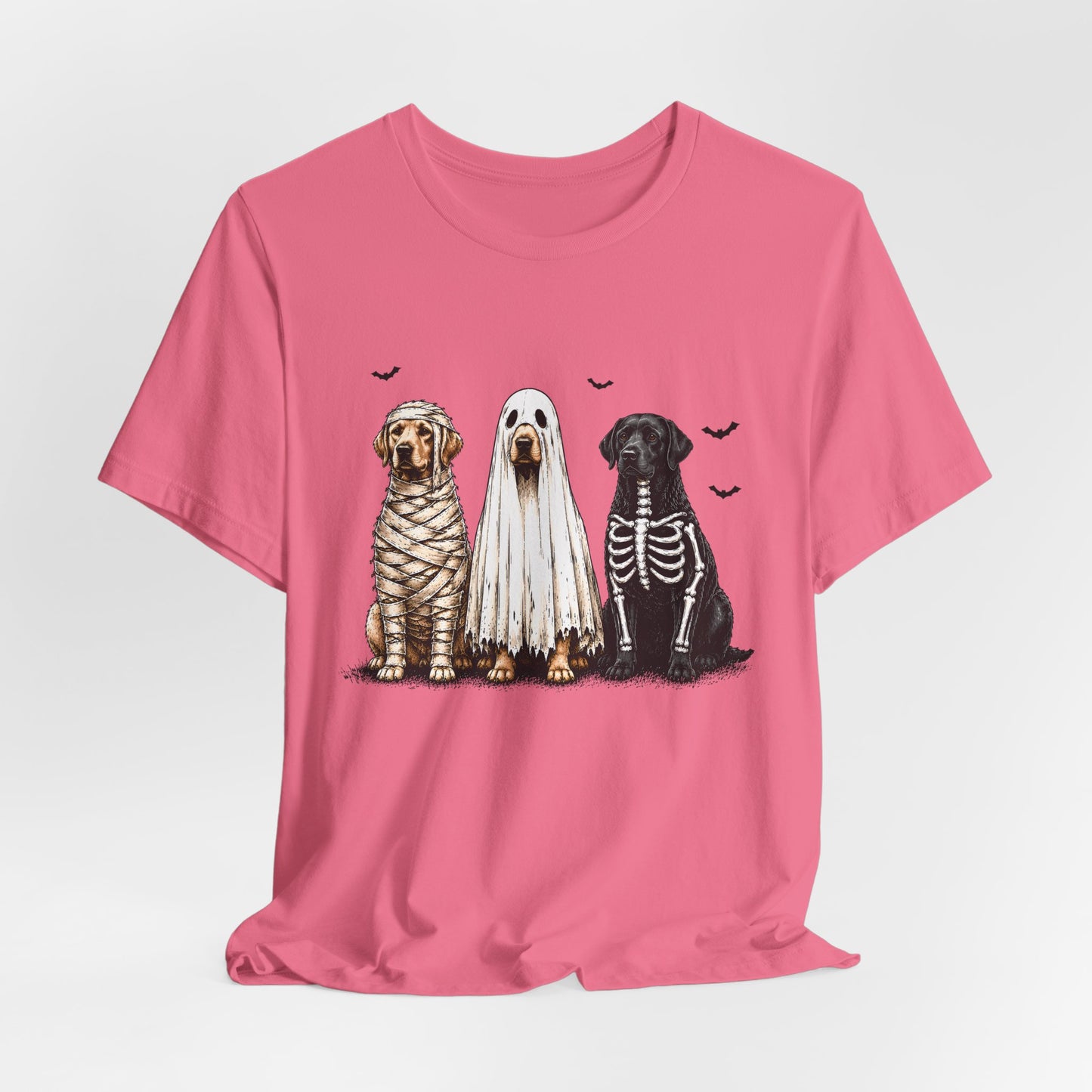 Dogs in Halloween Costumes Tee | Ghost, Mummy, Skeleton Dog Shirt