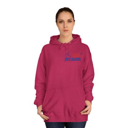 Butterfly Flag Hoodie — American Stars & Floral Back Graphic