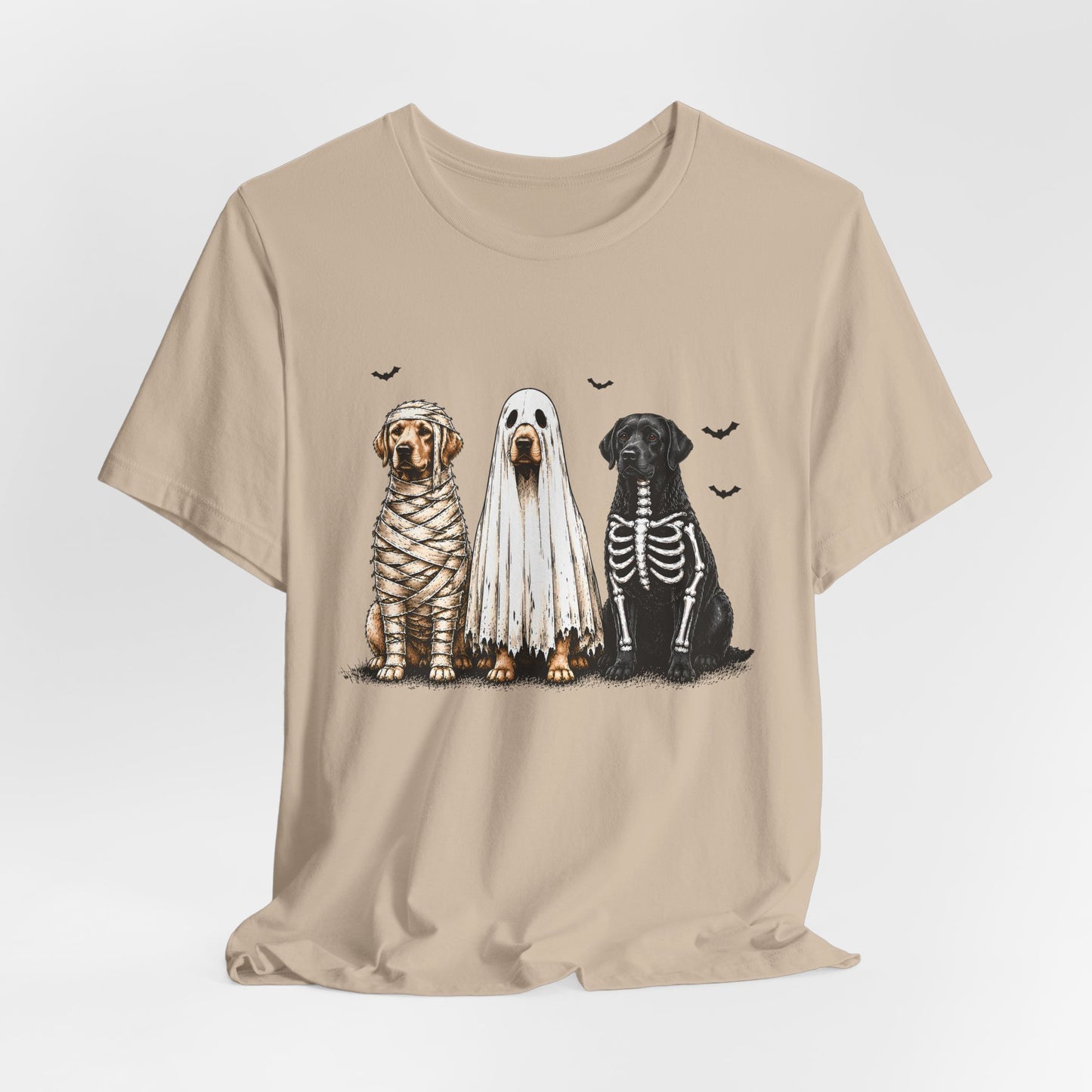 Dogs in Halloween Costumes Tee | Ghost, Mummy, Skeleton Dog Shirt