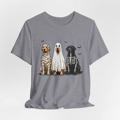Dogs in Halloween Costumes Tee | Ghost, Mummy, Skeleton Dog Shirt