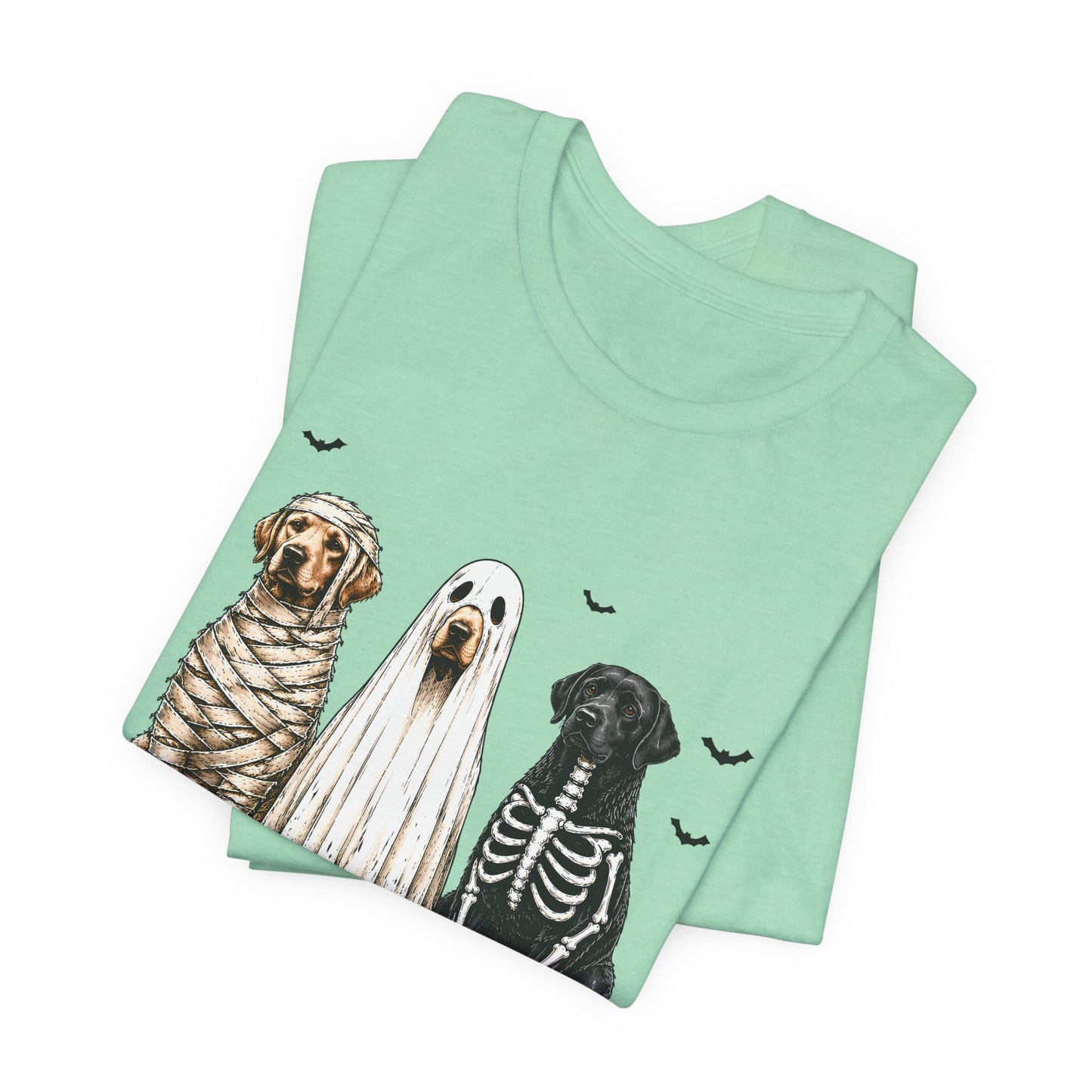 Dogs in Halloween Costumes Tee | Ghost, Mummy, Skeleton Dog Shirt