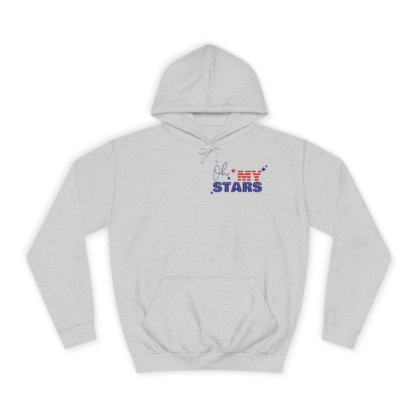 Butterfly Flag Hoodie — American Stars & Floral Back Graphic