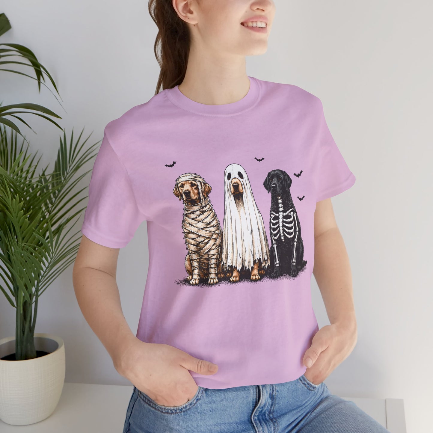 Dogs in Halloween Costumes Tee | Ghost, Mummy, Skeleton Dog Shirt