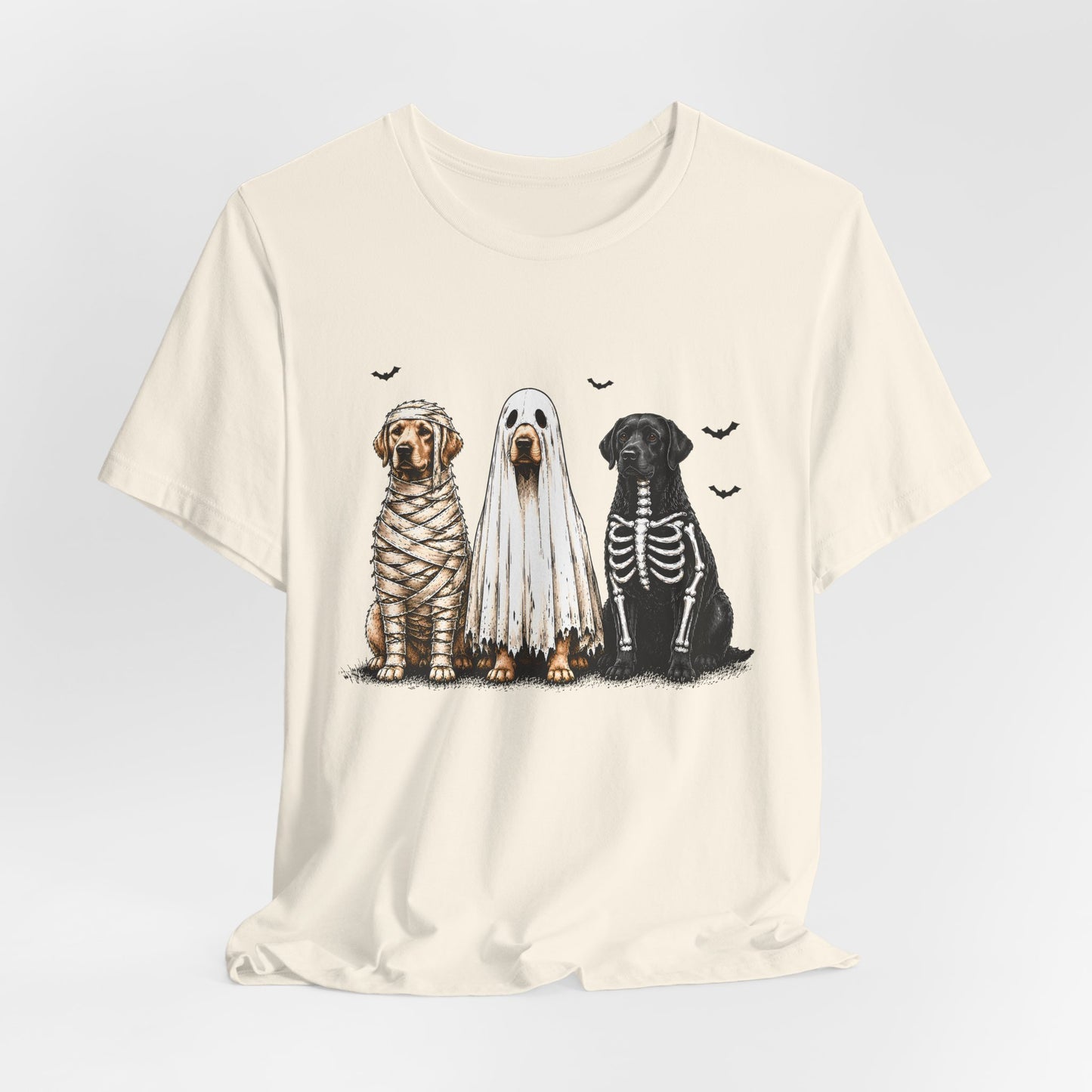 Dogs in Halloween Costumes Tee | Ghost, Mummy, Skeleton Dog Shirt