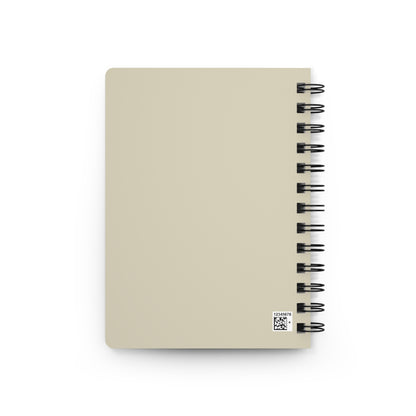 Woodland Owl Cottage Spiral Bound Journal | Forest Cabin Night Illustration