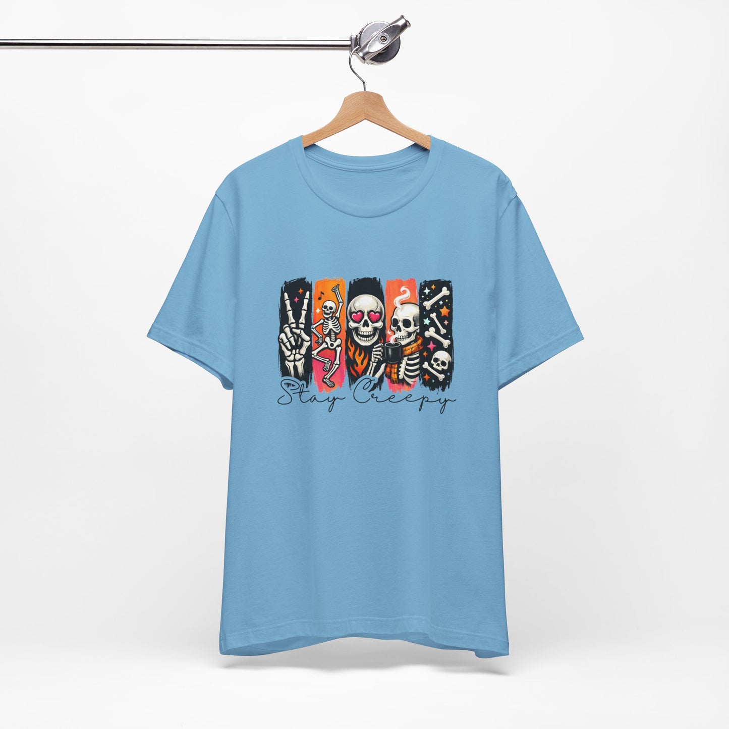 Stay Creepy Skull Quartet Tee | Halloween Skeleton Graphic
