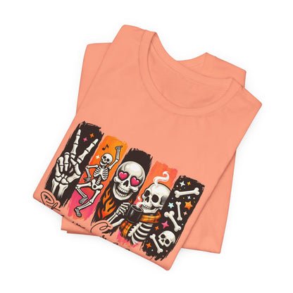 Stay Creepy Skull Quartet Tee | Halloween Skeleton Graphic