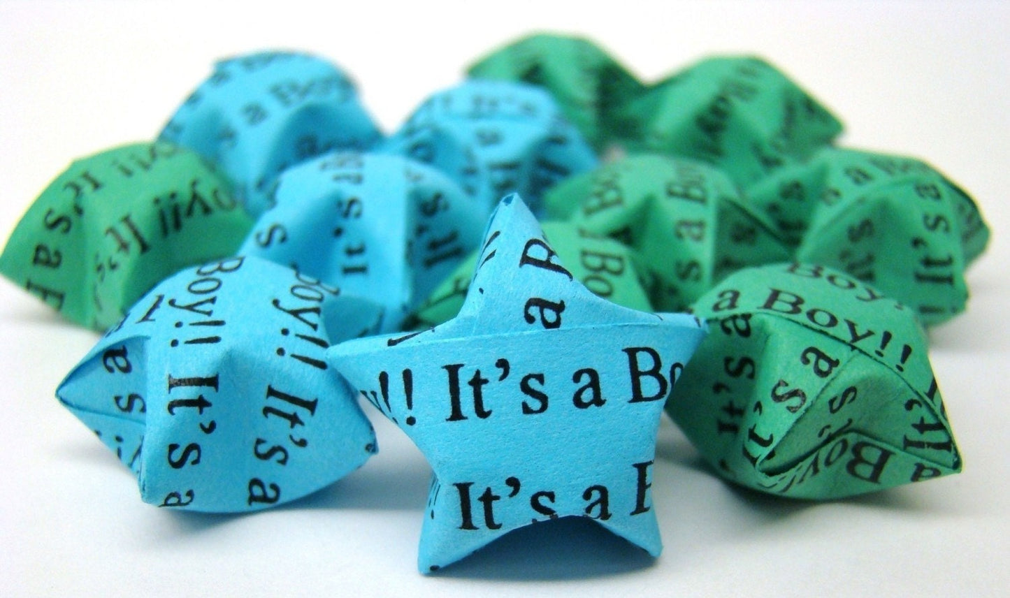 100 Origami Lucky Stars – It’s a Boy